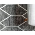 thumbnail image 6 of Rugs.com Lattice Trellis Collection Rug – 8' x 10' Gray Low-Pile Rug Perfect For Living Rooms, Large Dining Rooms, Open Floorplans, 6 of 9