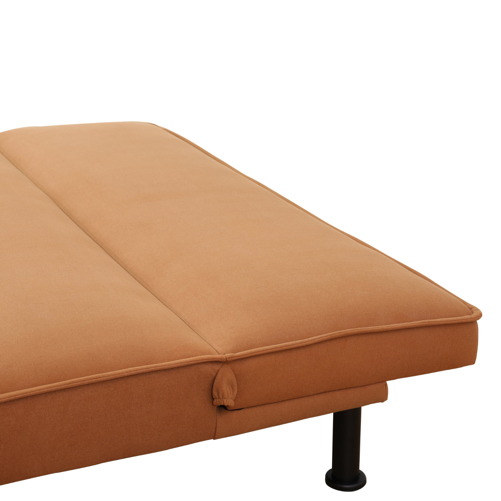 Convertible Sofa Couch Futon Bed Fannel Sleeper Sofa, Adjustable Futon Couch, Loveseat for Living Room,Light Coffee