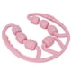 thumbnail image 4 of Rodillo de masaje para piernas con 7 ruedas, masajeador integral para aliviar el dolor muscular, rodillos para pantorrillas y muslos, color rosa, 4 of 14
