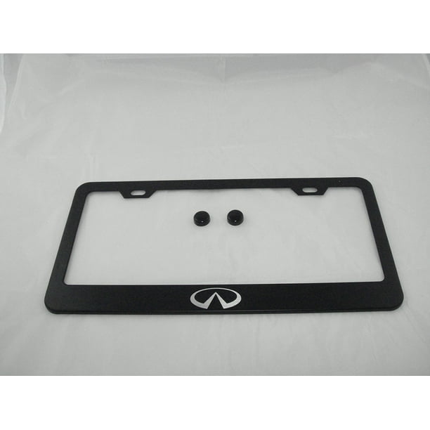 Infiniti Black License Plate Frame with Cap, By None