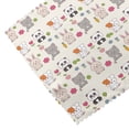 thumbnail image 5 of DouZhe Polyester Placemats Set of 4, Cartoon Cat Koala Panda Leaves Pattern Heat Resistant Place Mats for Dining Table, 12" x 18", 5 of 7