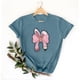 thumbnail image 4 of Mujeres Manga Corta de Verano Tops Pascua Impresa Cuello Redondo, Blusa de Moda Casual para la Primavera, 4 of 4