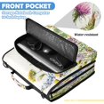 thumbnail image 6 of Zipper Binder with Shoulder Strap 2 inch 3 Ring Waterproof File Folder Organizer Bag 500 Sheet Colorful Watercolor Wildflowers, 6 of 8
