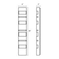 thumbnail image 2 of Sonneman 7289-Wl Jazz Notes 1 Light 36" High Integrated Led Outdoor Wall Sconce - White, 2 of 4