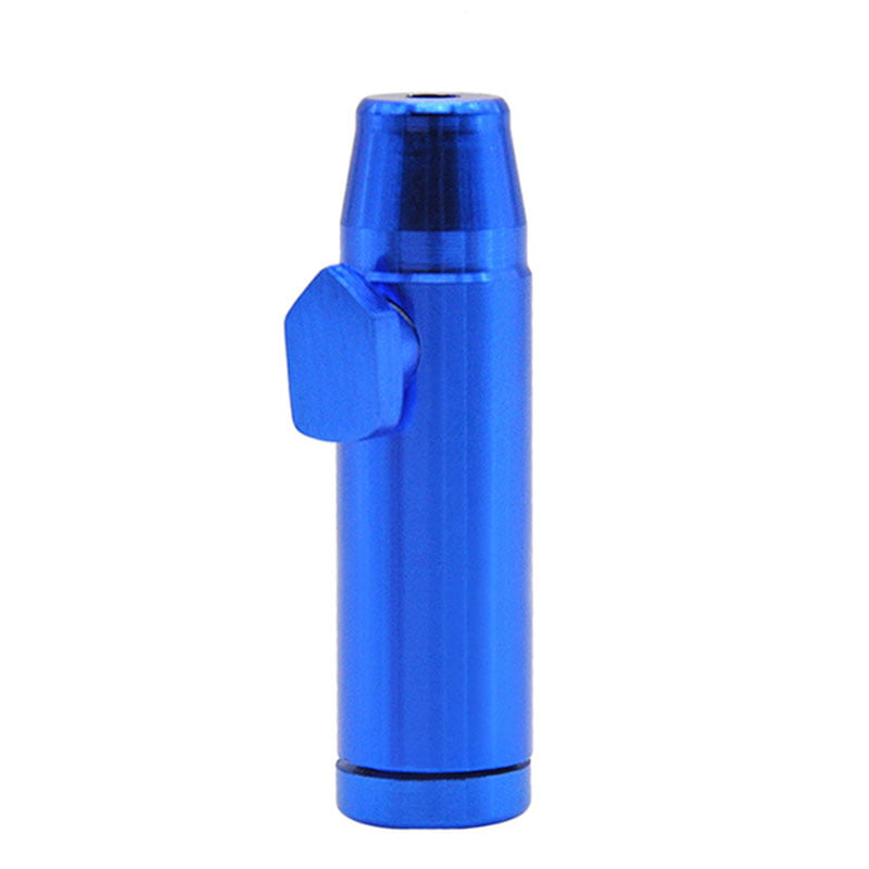 Metal Bullet Snuff Dispenser Snorter Rocket Shape Durable Aluminum Nasal TW 