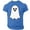 Royal Blue #034, variant on Halloween Shirts for Men Ghost Bat Print Crew Neck Funny Tops Castle Graphic Short Sleeve Scary Casual T-Shirt XL