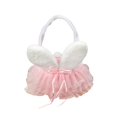 thumbnail image 1 of Cesta de flores de conejo Sunnimix con orejas de conejo de Pascua Color Rosa, 1 of 8