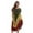 Rasta 1, variant on Riviera Sun Rasta Short Sleeve Umbrella Dresses for Women 21929-S (Rasta 1, Medium)