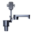 thumbnail image 3 of Bandeja portavasos para coche, soporte para teléfono, base que ahorra espacio, ajustable, universal, 360 grados Gris pequeño, 3 of 9