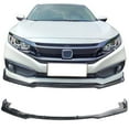 thumbnail image 2 of Ikon Motorsports Compatible with 19-21 Honda Civic IKON V4 Style Front Bumper Lip 1PC - Carbon Fiber Print, 2 of 7