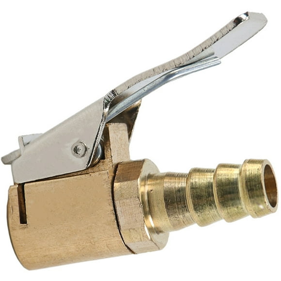 Hands DIY Car Air Pump Thread Nozzle Adapter Tire Air Chucks Car Inflator Valve Connector Clamp Car Tire Inflator Valve Connector Car Tyre Quick Release Adapter Connector Brass Clip-on 6mm/8mm