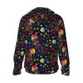 thumbnail image 3 of Kll Rainbow Jellyfishes Print Men'S Women’s Upf 50+ Sun Protection Outdoor Hoodie Jacket Long Sleeve Fishing Hiking Performance Shirt- Small, 3 of 8