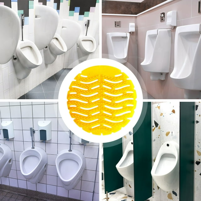 Toilet Deodorizing Filter Screen and Fragrance Ball, Urinal Deodorizer Mat for Men’s Restroom, Strong Odor Removal and Long-Lasting Fresh Scent for Public Toilet