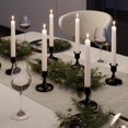 thumbnail image 3 of pieces - Black tapered candlestick - Vintage metal candlestick - Simple small candlestick ornaments - Vintage table centerpiece, suitable as a table centerpiece or mantel decoration for a wedding, 3 of 6