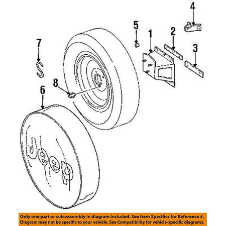 Jeep CHRYSLER OEM 87-95 Wrangler Spare Tire Carrier-Bumper 55013350