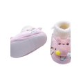 thumbnail image 4 of Topumt Newborn Infant Baby Boys Girls Booties Stay On Socks Soft Shoes Non Skid Winter Warm Christmas Slippers, 4 of 5