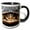 Black/White, variant on 3drose, a Macro Photograph of a Box Turtle Coming Out of His Shell., 11oz Magic Transforming Mug