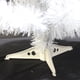 thumbnail image 4 of Árbol de Navidad artificial de 60 cm con base de plástico para decoración navideña (blanco), 4 of 4