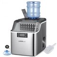 thumbnail image 1 of Countertop Ice Maker with 2 Way Water Filling, 44lbs Per Day, 3.2L Stainless Steel Ice Making Machine, 24 Cubes Ready in 14 Mins and Self-Cleaning Function, Ice Thickness Controlling, 1 of 11