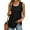 Black, variant on Women's Summer Tank Tops Round Neck Sleeveless Blouse Casual Flowy Tops