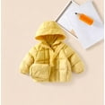 thumbnail image 6 of Lmnyox Puffer Jackets for Girls Solid Color Long Sleeve Windproof Hooded Coats Winter Warm Outwears with Pockets, 6 of 9