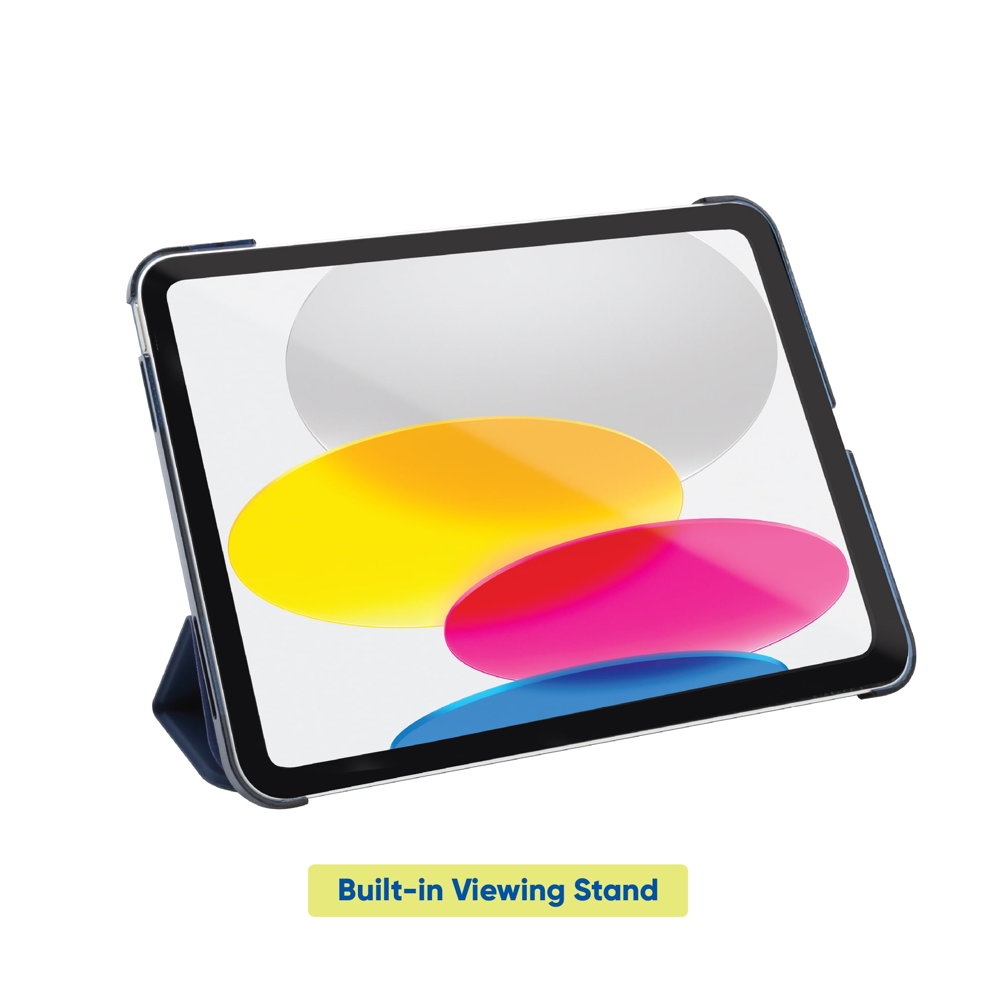 onn. Tablet Folio Case for iPad (A16)/iPad (10th Generation), Blue