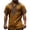 Gold, variant on Henley Shirts for Men Summer Casual Retro Print V Neck Short Sleeve Renaissance Shirt Men Streetwear