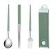 thumbnail image 1 of Juego de utensilios de viaje reutilizables de acero inoxidable con estuche, fiambrera portátil para cubiertos para Camping y oficina, 1 of 5