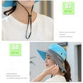 thumbnail image 5 of Women UV Protection Foldable Horsetail Hole Fisherman's Hat Big Wide-Brim Visor Men Fishing Hunting Climbing Cap Ponytail Sun Bucket Hats for Women Mesh Wide Brim Hiking Beach Fishing Summer Safari, 5 of 7