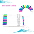 thumbnail image 4 of ZPSHYD Stylos Effaçables à L'eau, Stylos De Marquage De Tissu Disparaissant Stylo Marqueur De Tissu à Encre Effaçable, 12-PACK 7-COLor Water, 4 of 14