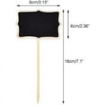 thumbnail image 4 of 20 Wooden Rectangle Plant Markers, Black, for Herbs & Crops, 4 of 6