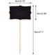 thumbnail image 4 of Rawiri 10 Piezas Rectángulo Letreros para Plantas Tapones para Plantas de Madera Negros, Etiquetas enchufables Tapones para Plantas Negros Tablero de Madera, 4 of 6