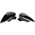 thumbnail image 1 of Carbon Fiber Black Car Rear View Door Wing Side Mirror Cover Caps Shell Case Compatible For Seat Leon Lion 5F III . 6F V KJ1 Arona KJ7(Carbon pattern), 1 of 7