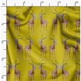thumbnail image 2 of Soimoi Poly Georgette Fabric Deer Animal Fabric Prints by Yard 42 Inch Wide, 2 of 5