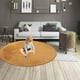 thumbnail image 1 of Round Short Hair Rug - 40in Round, No Hair Loss Rug, Non-Shedding & Easy Care, Ideal For High Traffic Areas In Living Room, Bedroom,Washable And Easy To Clean, 1 of 8