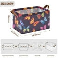 thumbnail image 3 of Ryvnso Butterflies Seamless Storage Bins Large Basket Foldable Cube Toys Organizer with Handles 2 PCs, 3 of 8