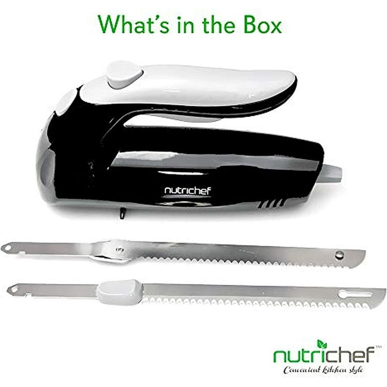 NutriChef PKELKN8 Electric Cutting & Carving Knife Slicer 