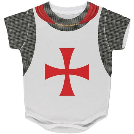 Halloween Knights Templar Armor Costume All Over Baby One Piece