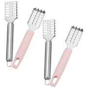 Hand Scaler Cleaning Kits 4 Pcs Stainless Steel Fish Scraper Peeler Descale The