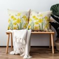 thumbnail image 4 of Fundas de almohada Cryfox Daffodils Spring de 40 x 40 cm, juego de 2, 4 of 8