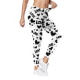thumbnail image 4 of LYEAA Yoga Leggings for Women Valentine's Day Elastic Waist Tights Stretchy Ankle Length Heart Printed Yoga Pants, 4 of 5