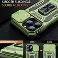 thumbnail image 2 of for iPhone 13 Pro Max Case with Screen Protector,Sliding Camera Cover,-Grade Cover with  Stand Phone Case 6.7" Olive Green, 2 of 12