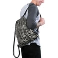 thumbnail image 2 of 13.5 x 16.5 Inch Waterproof Drawstring Backpack with Shoe Compartment – Lightweight Dry Wet Separation Gym Bag for Men Women & Teens, 2 of 5