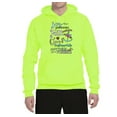 thumbnail image 2 of Anything is Possible Inspiring Religious Inspirational/Christian Unisex Graphic Hoodie Sweatshirt, Safety Green, Medium, 2 of 3