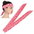 thumbnail image 4 of Cooling Bandana, Cooling Neck Wrap Bead Ice Material Black  For Mountaineering For Cycling For Travel For Jogging ANGGREK Rojo, 4 of 8