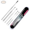 thumbnail image 2 of Ear 5Pcs Ear Pick Set Stainless Steel Earpick Ear Wax Curette Remover Ear Clean Tool with Case, 2 of 8