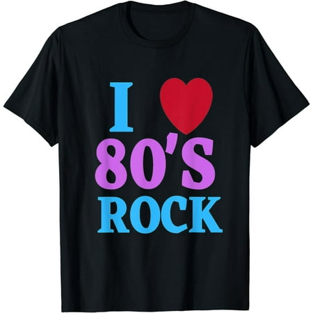 I Love Rock n Roll 80s Retro Music Tshirt For Boys And Girls T-Shirt