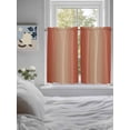 thumbnail image 4 of Kitchen Curtains 45 Inches length, Red Orange Ombre Window Treatment Curtain Drapes, Modern Gradient Abstract Art Lightweight Window Panels for Living Room Bedroom, 52"x45", 2 Panels, 4 of 7