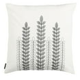 thumbnail image 3 of SAFAVIEH Valorie Floral Vines 20" x 20" Casual Plush Pillow, White/Grey, 3 of 5