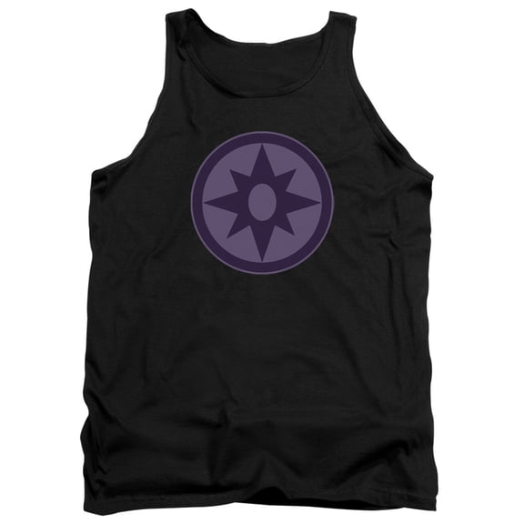 Green Lantern Sapphire Symbol Adult Tank Top Black